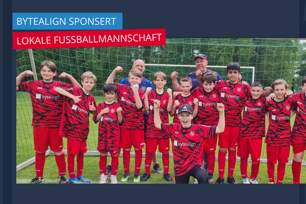 Bytealign sponsert lokale Fußballmannschaft